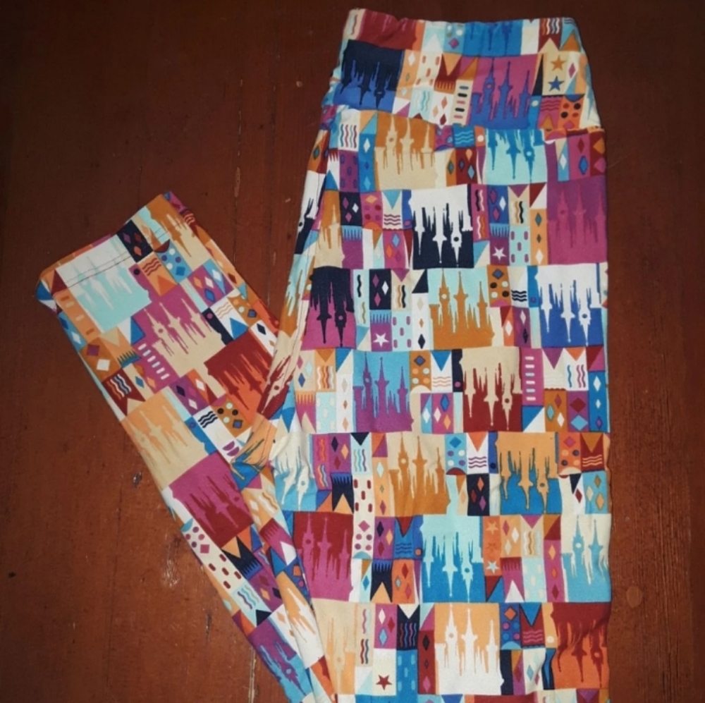 LuLaRoe OS Disney Castle Leggings